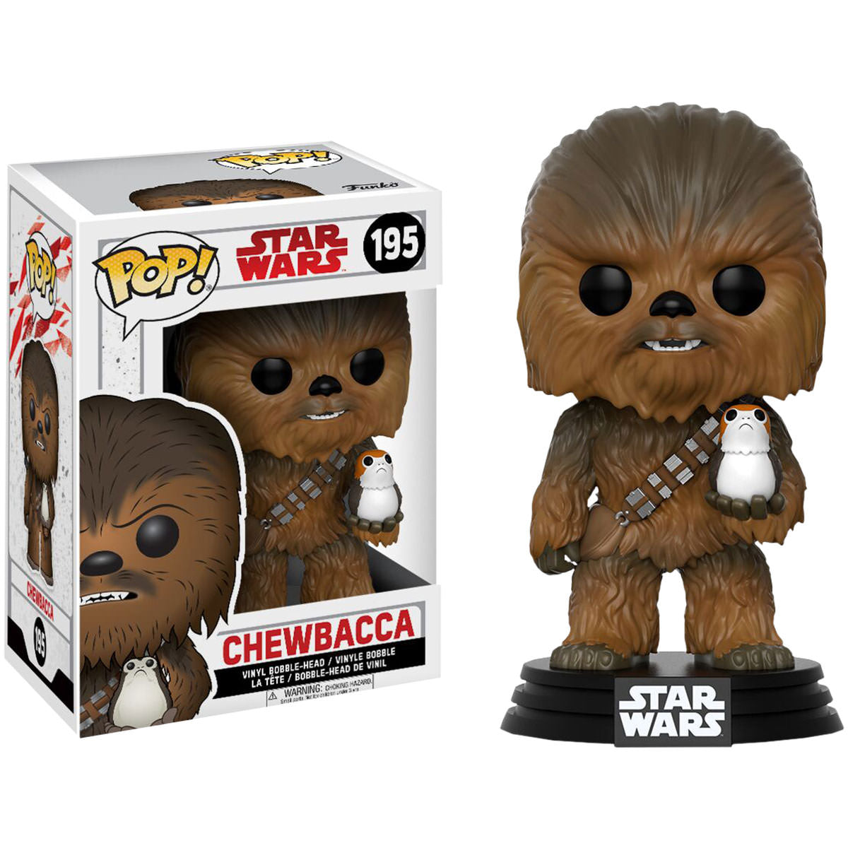 Funko: Star Wars - Chewbacca with Porg 195 Pop!
