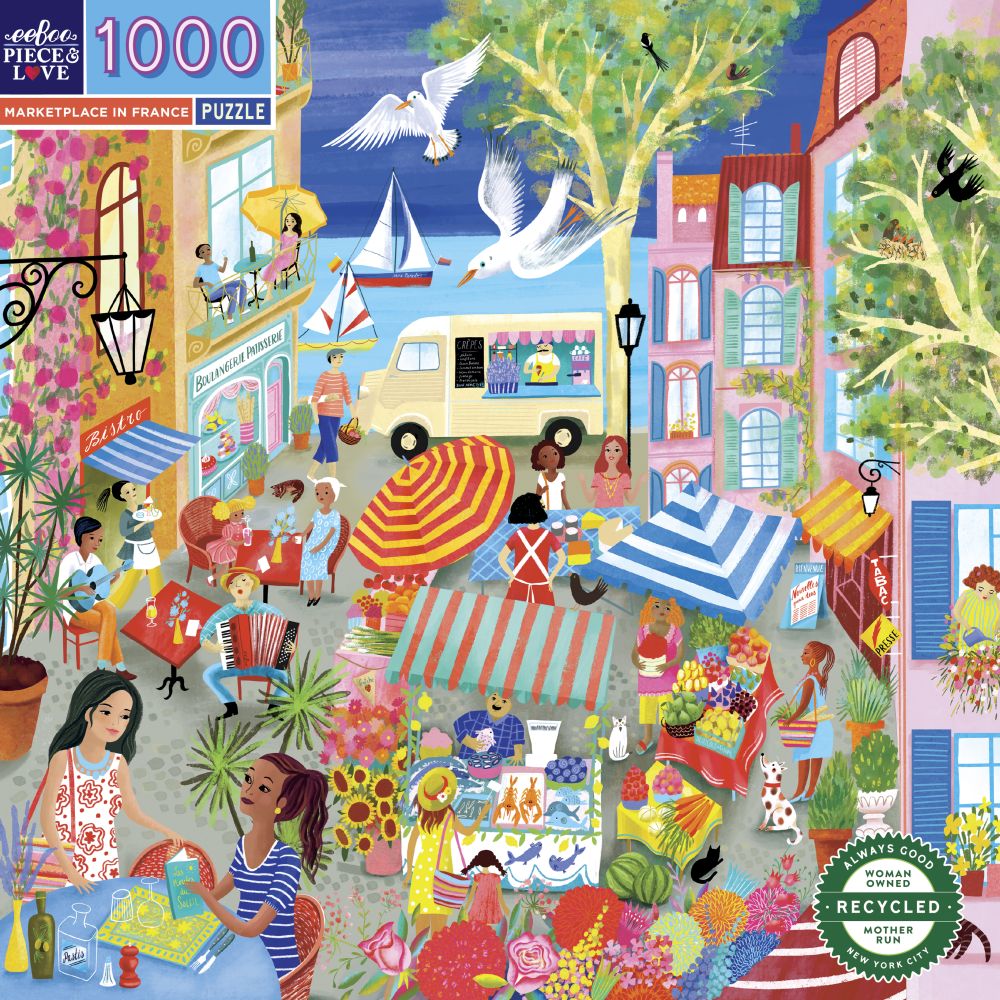 Eeboo: Marketplace in France 1000pc