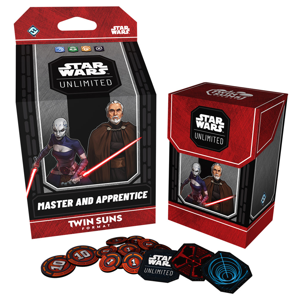 Star Wars Unlimited: Twin Suns Deck - Master and Apprentice: Count Dooku and Asajj Ventress