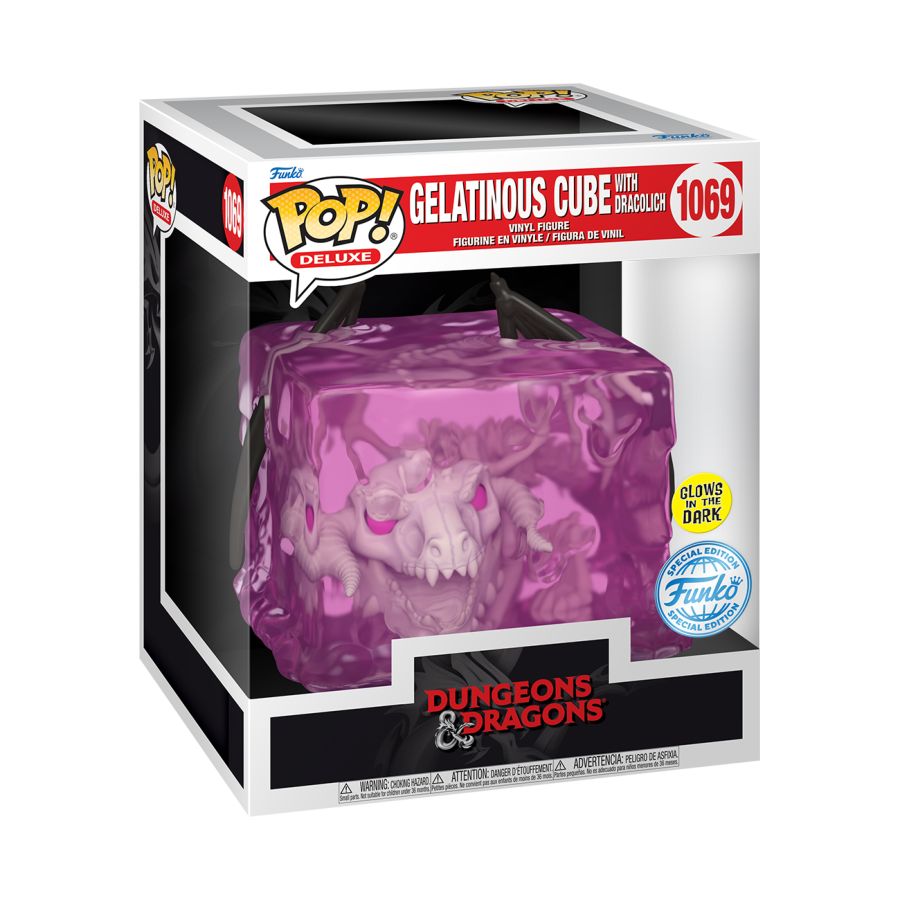 Funko: Dungeons & Dragons - Gelatinous Cube with Dracolich 1069 Deluxe Pop!