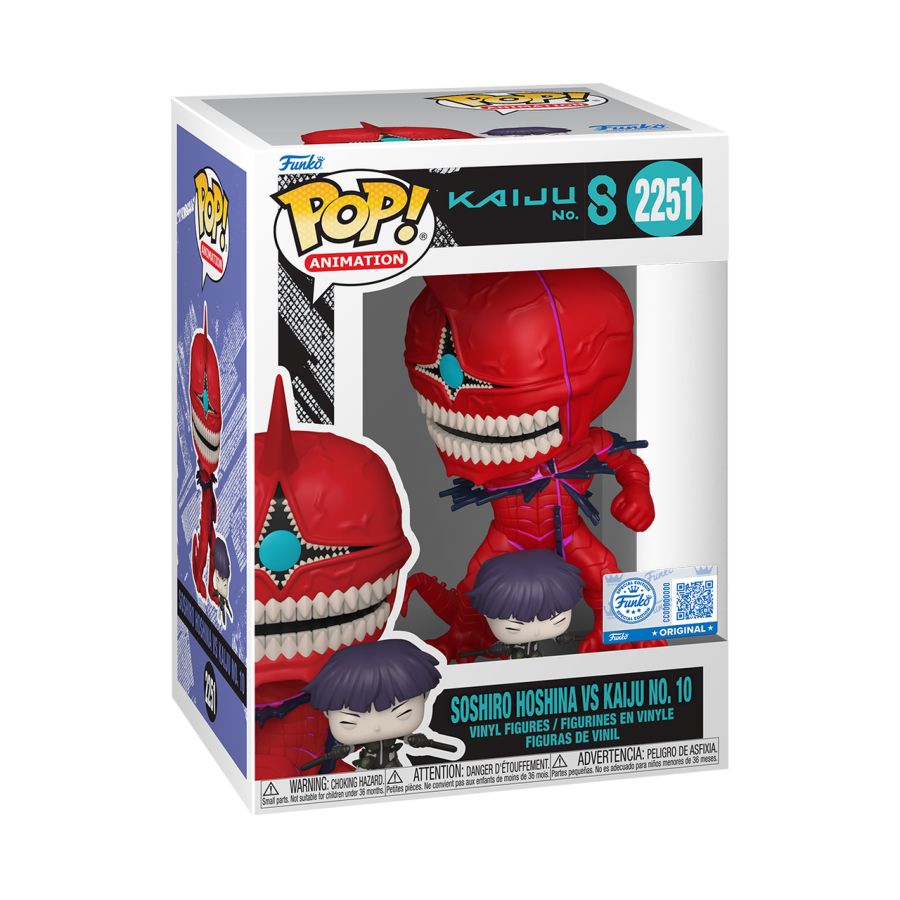 Funko: Kaiju No.8 - Soshiro Hoshina Vs Kaiju No.10 US Exclusive 2251 Pop!
