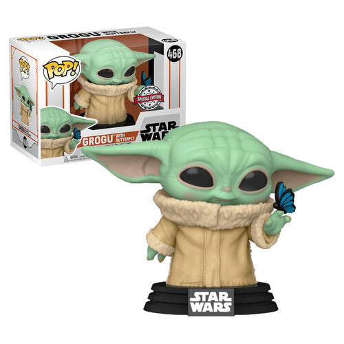 Funko: Star Wars - Grogu with Butterfly 468 Pop!