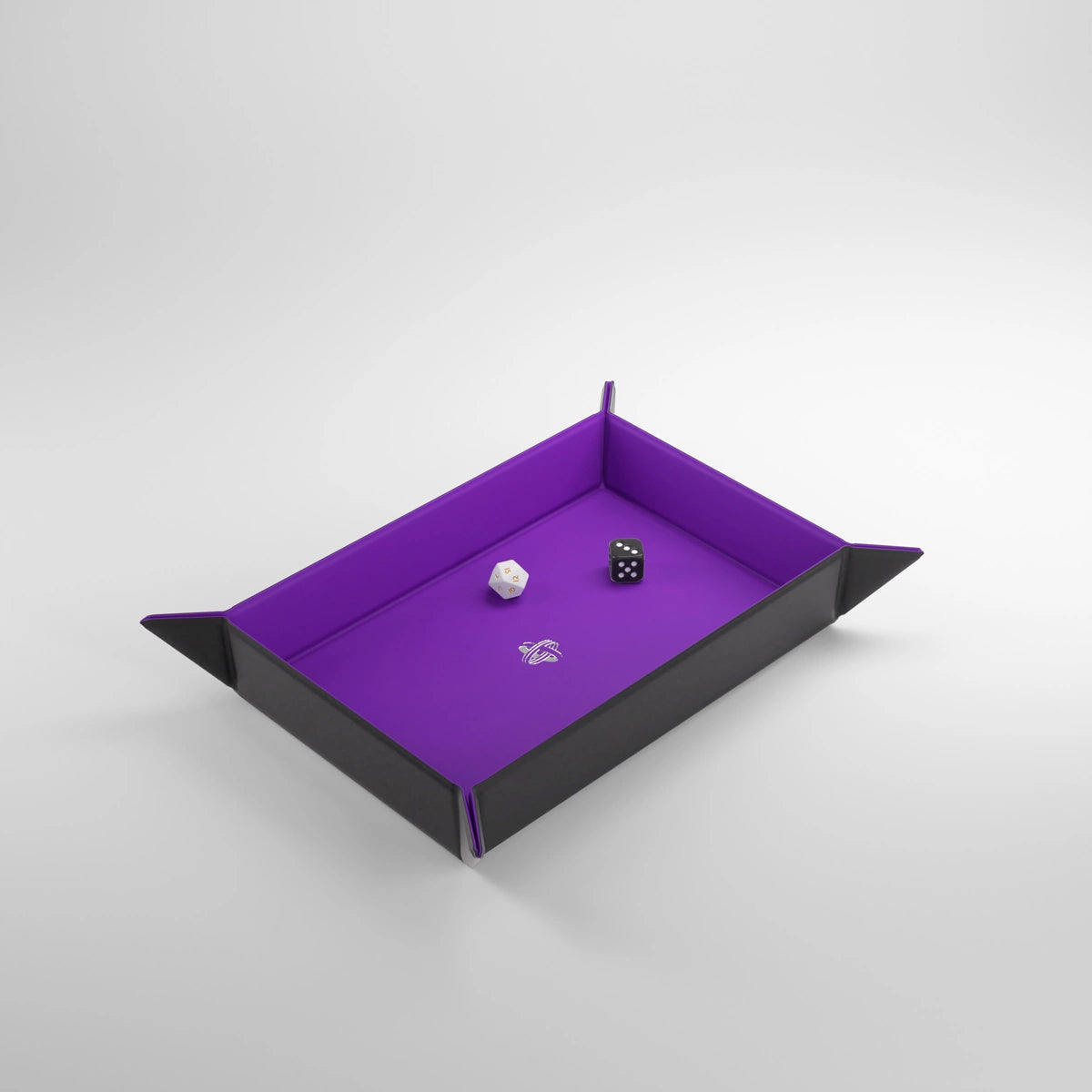 Gamegenic: Rectangular Magnetic Dice Tray - Black/Purple
