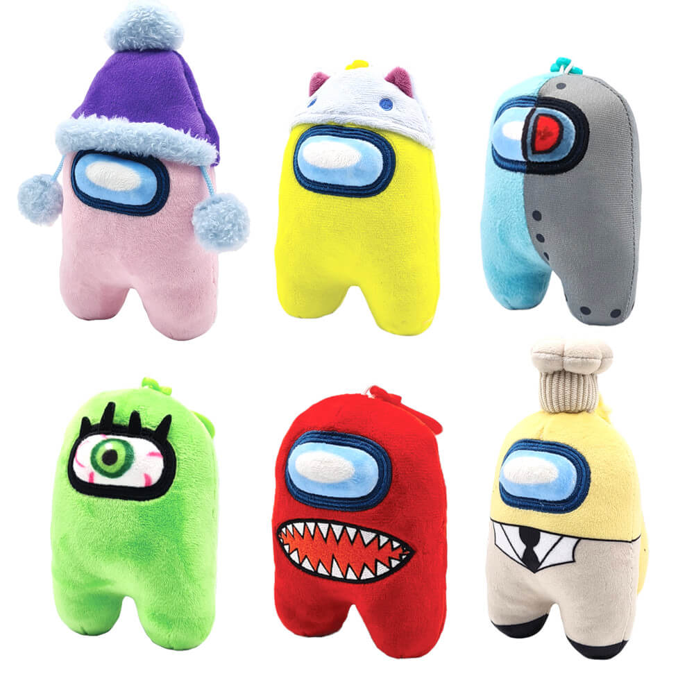 Among Us: Clip On Plush Ejected Edition - Blue/Grey Cyborg