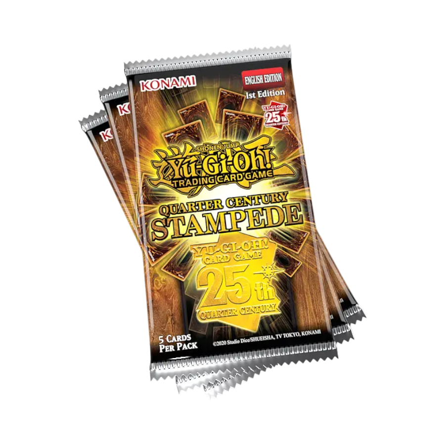 Yu-Gi-Oh! Quarter Century Stampede 3-Booster Tuckbox