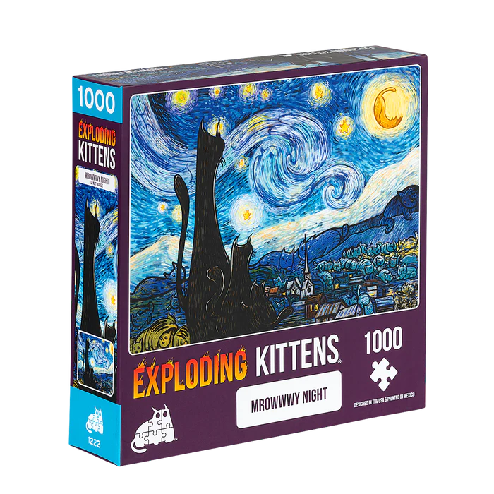 Exploding Kittens: Puzzle Mrowwwy Night 1000pc