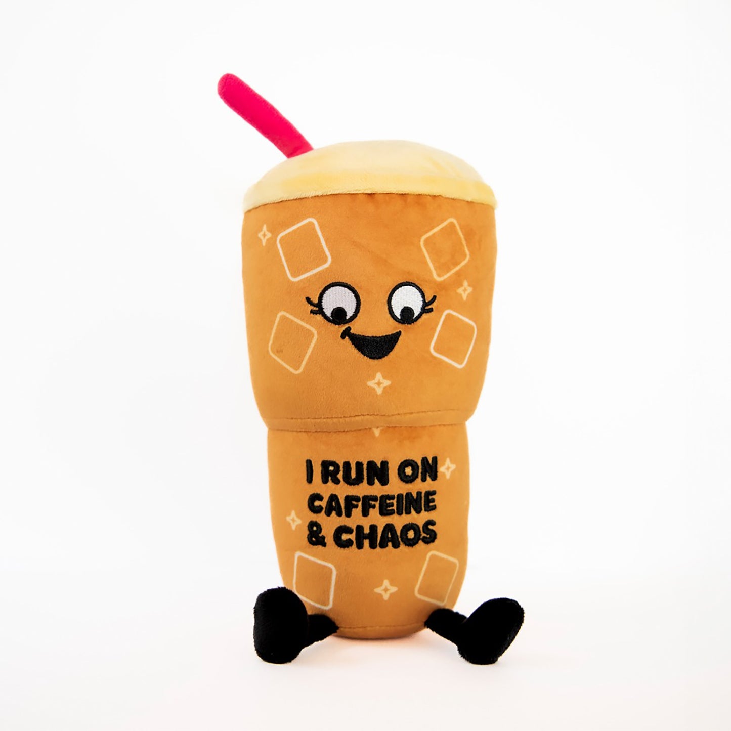 Punchkins: I Run On Caffeine & Chaos - Iced Coffee Plush