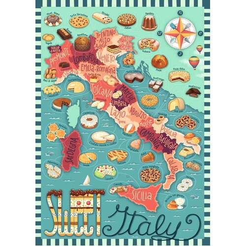 Ravensburger: Dessert Tour of Italy 1000pc