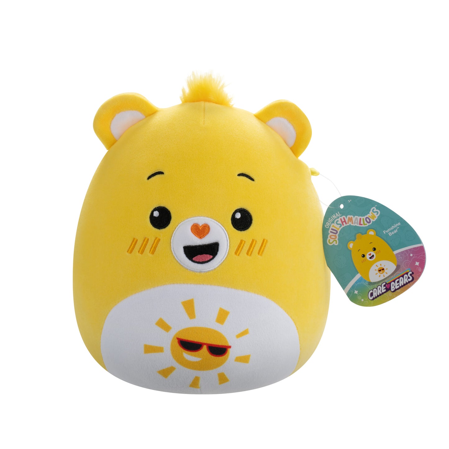 Squishmallows: 10" Care Bears Funshine Bear