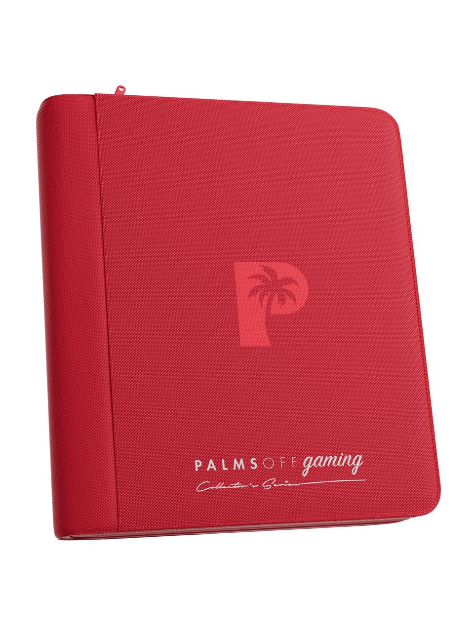 Palms Off: Collector's Series 4 Pocket Top Loader Zip Binder - Red