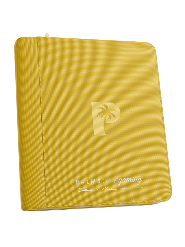 Palms Off: Collector's Series 4 Pocket Top Loader Zip Binder - Yellow
