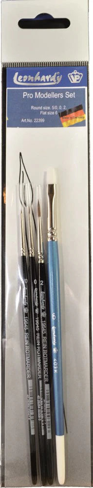 VP Leonhardy 4pc Pro Modellers Brush Set