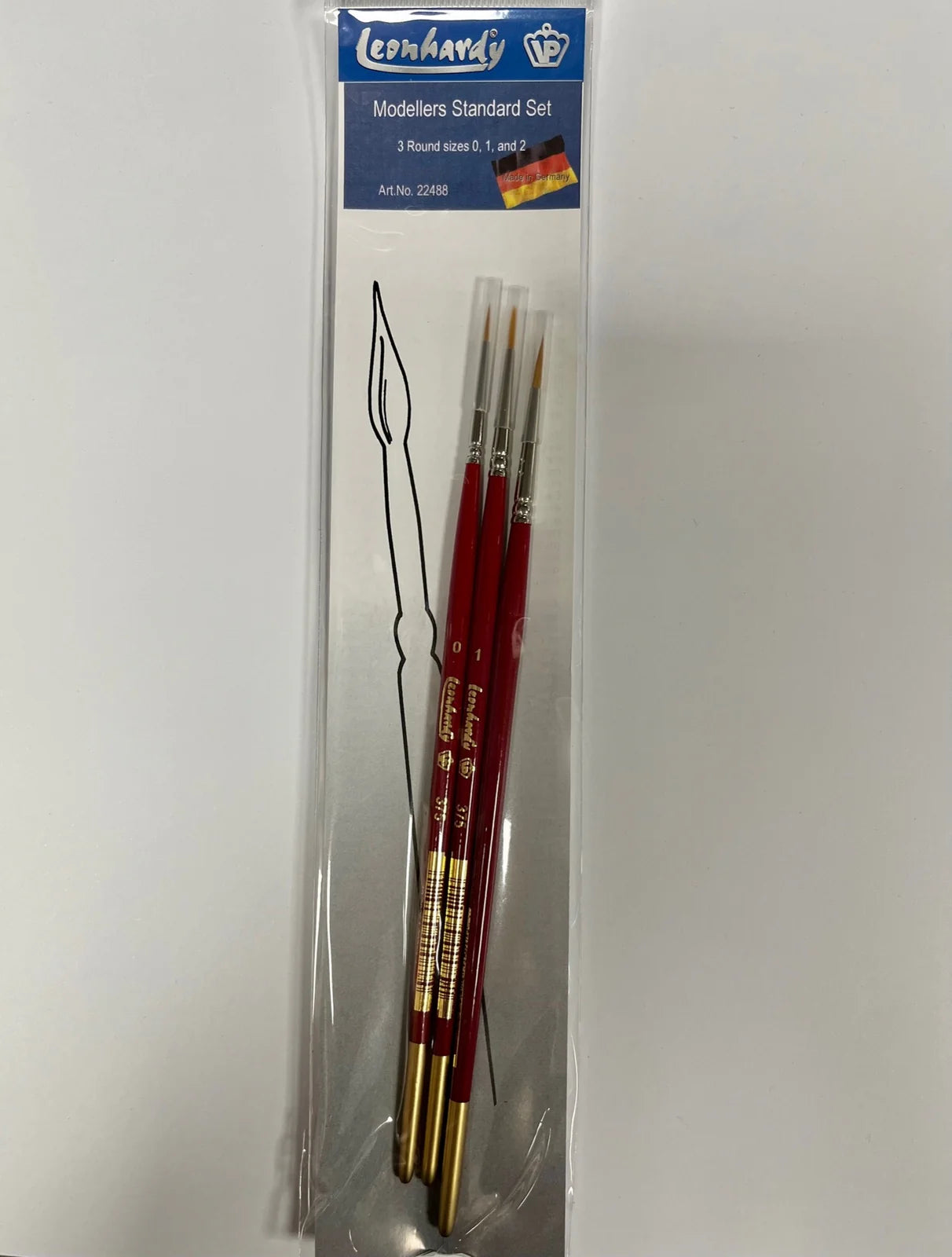 VP Leonhardy 3pc Modellers Standard Brush Set