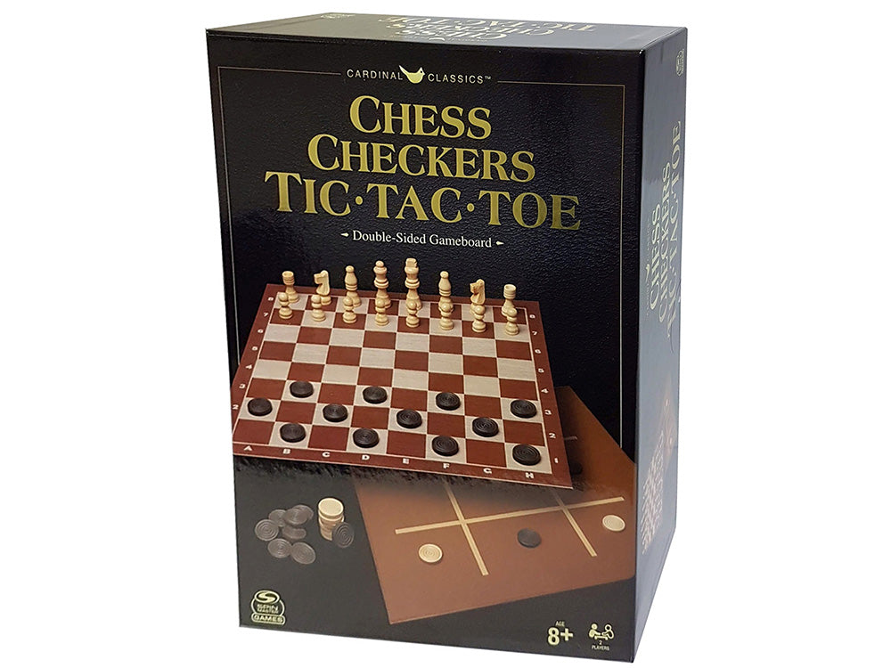 Cardinal Classics: Chess, Checkers, Tic Tac Toe