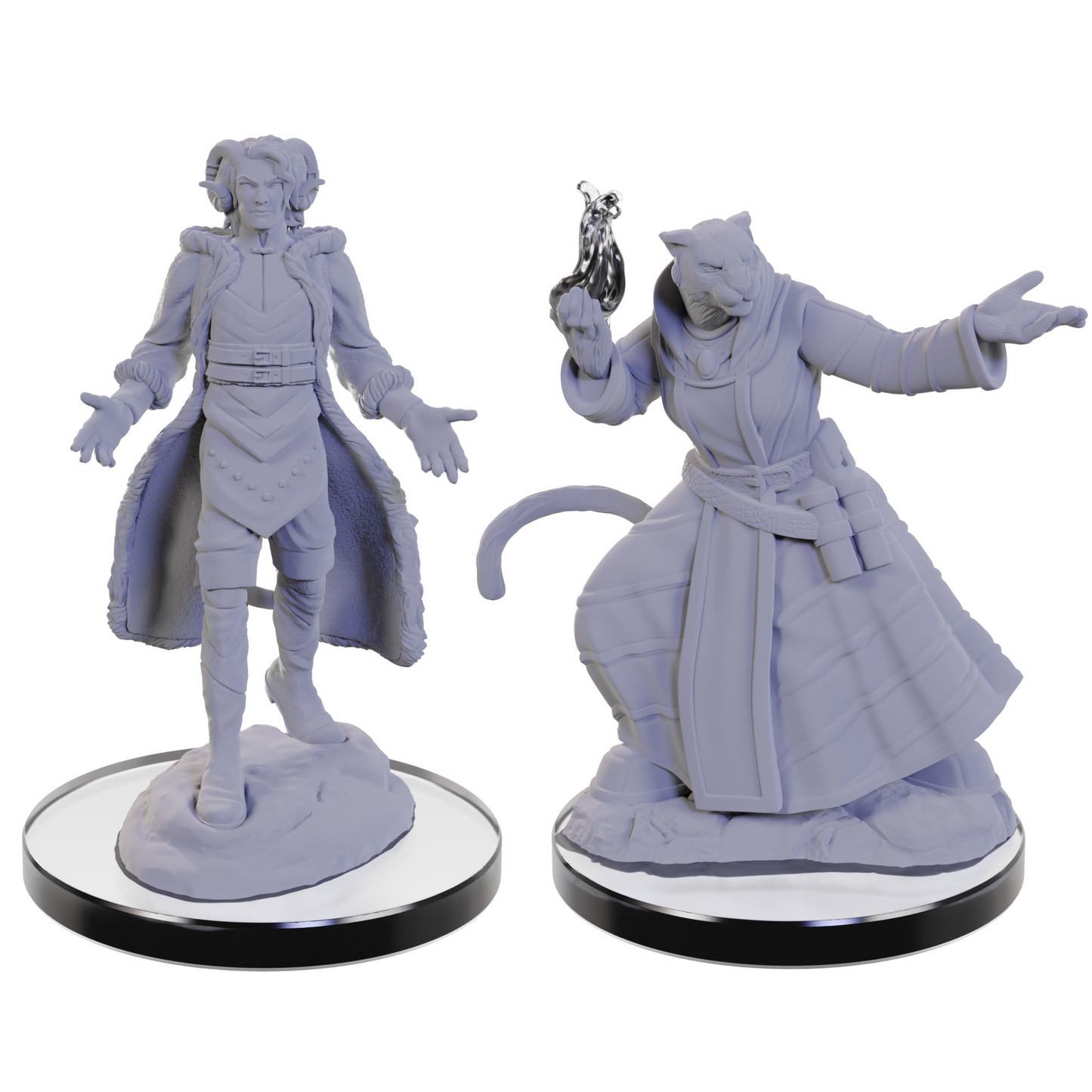 Critical Role Unpainted Miniatures: Lucien Tavelle & Cree Deeproots