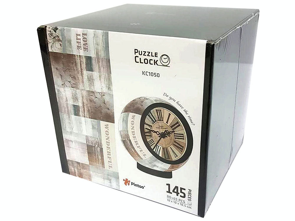 Puzzle Clock: Country Brown