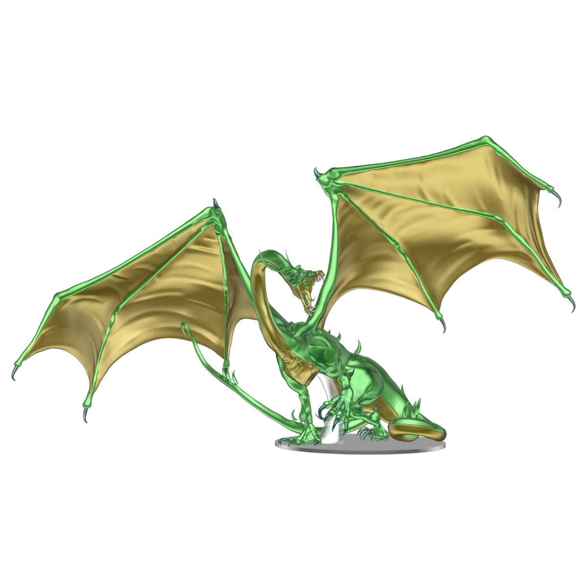 Icons of the Realms: Adult Emerald Dragon Premium Figure