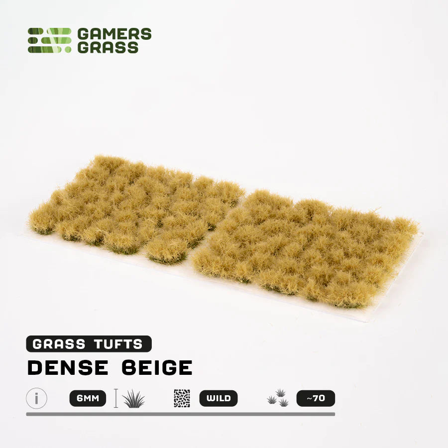 Gamers Grass: Dense Beige Tufts 6mm Wild