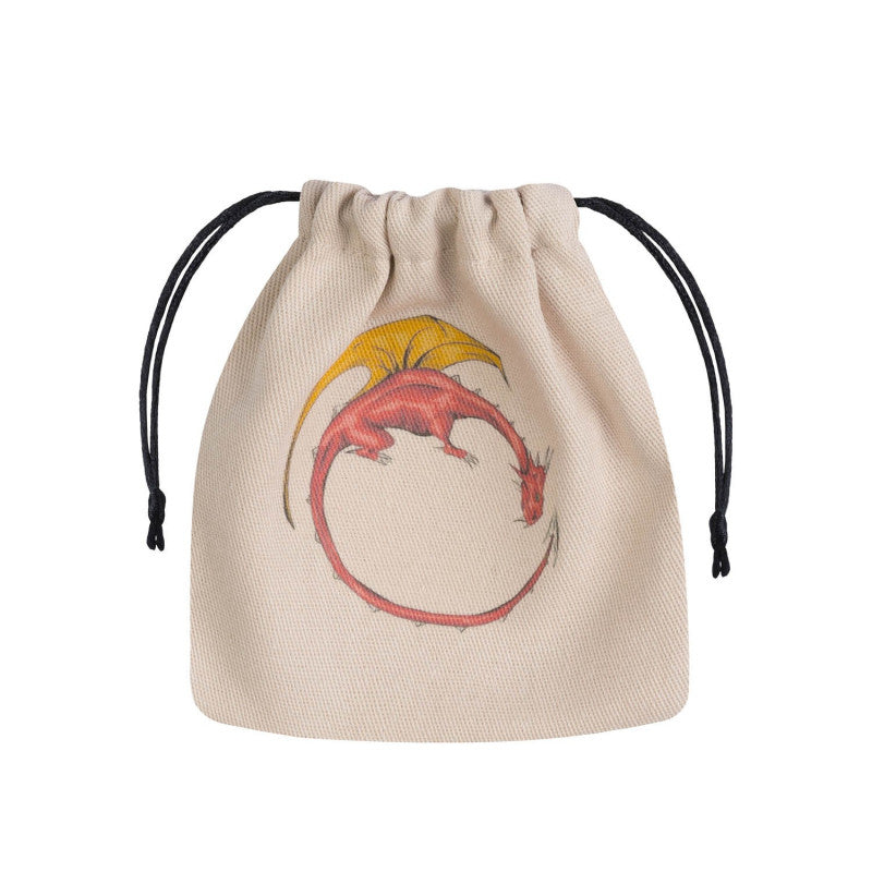Q Workshop: Dragon Beige & Multicolor Dice Bag