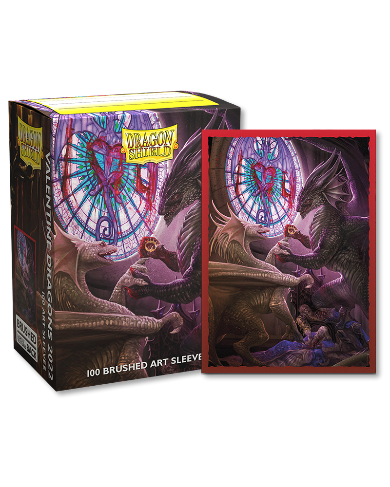 Dragon Shield: Brushed Art Sleeves (100) Valentine Dragon 2022