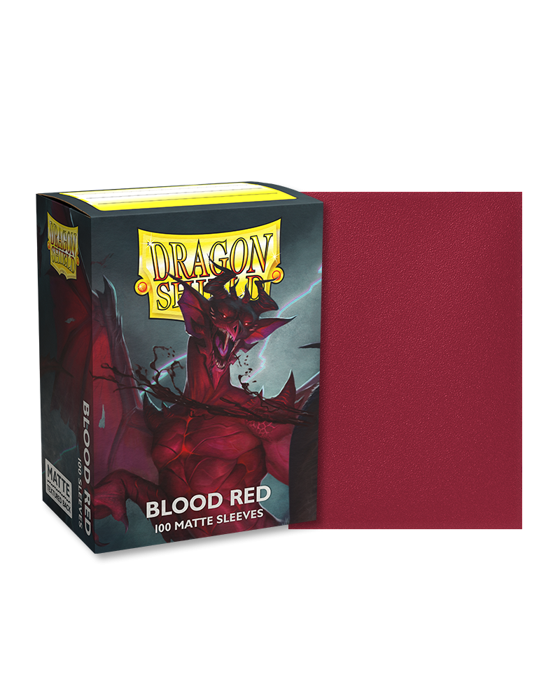 Dragon Shield: Matte Sleeves (100) Blood Red