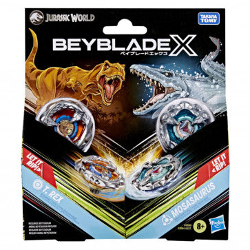 Beyblade: X - Jurassic World Collab: T. Rex vs. Mosasaurus