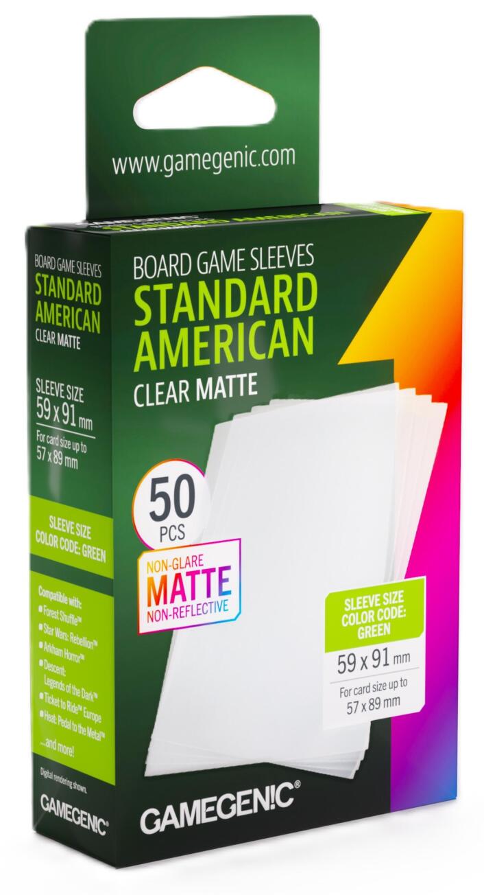 Gamegenic: Matte Board Game Sleeves (59x91mm)