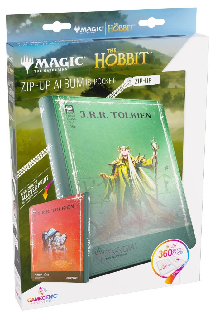 Gamegenic: MTG The Hobbit - Zip-Up Album 18-Pocket - Thranduil, the Elvenking/The Mountain-king