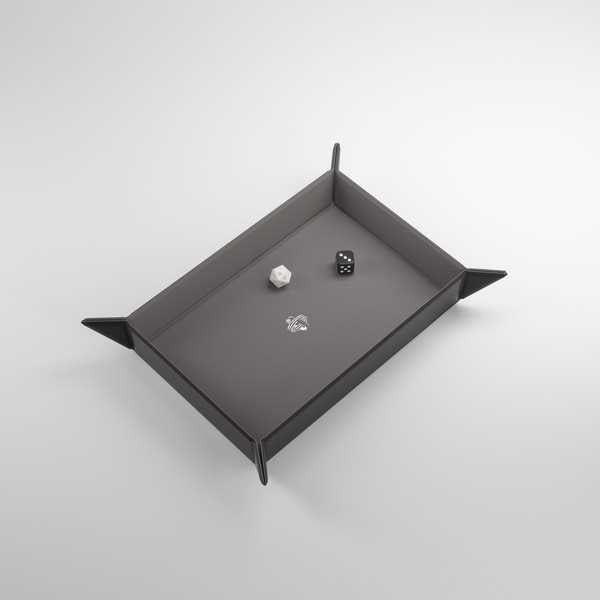 Gamegenic: Rectangular Magnetic Dice Tray - Black/Gray