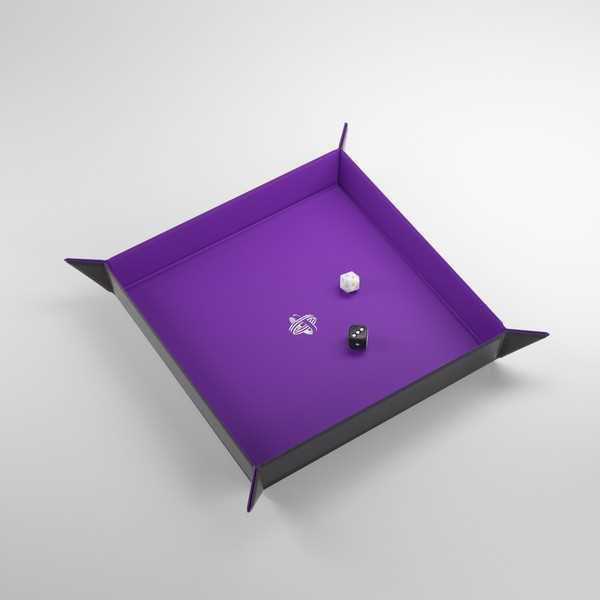 Gamegenic: Magnetic Dice Tray Square (Black/Purple)