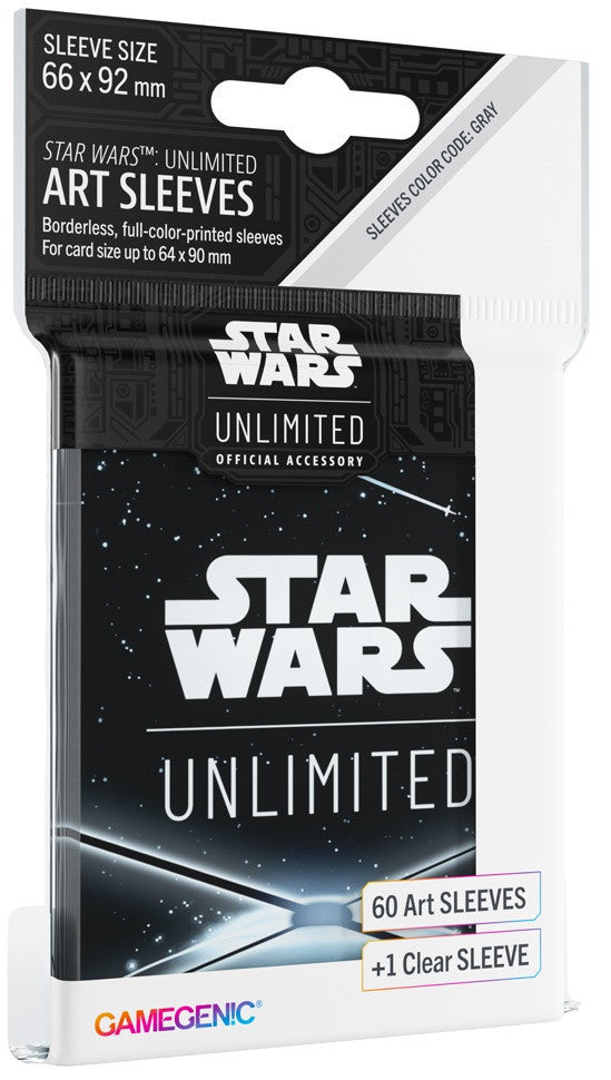 Gamegenic: Star Wars Unlimited Art Sleeves - Card Back Black