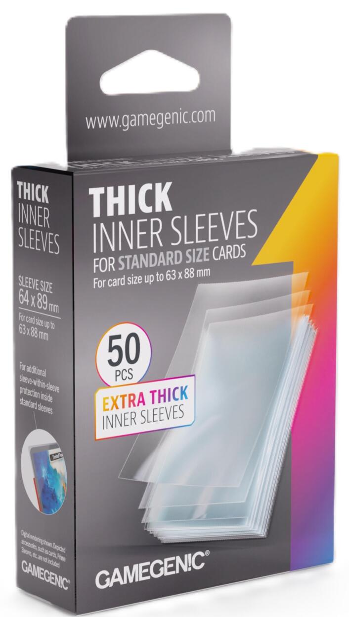 Gamegenic: Thick Inner Sleeves (64x89mm)
