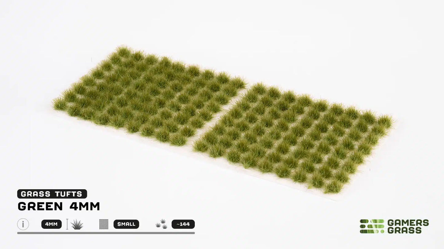 Gamers Grass: Green Tufts 4mm