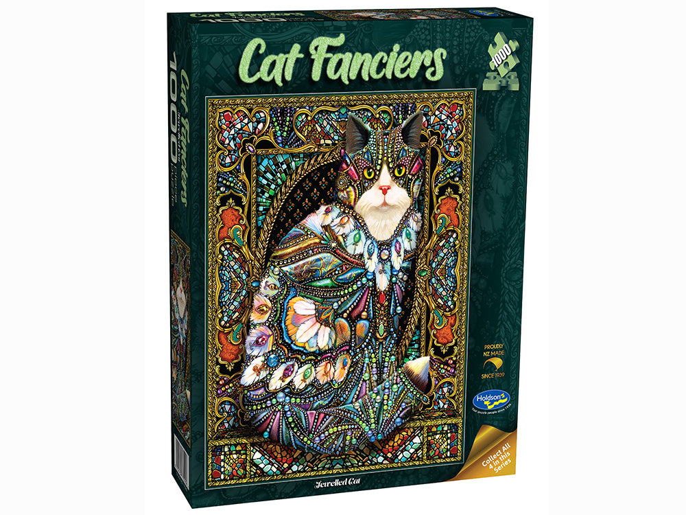 Holdson: Cat Fanciers Jewelled Cat 1000pc