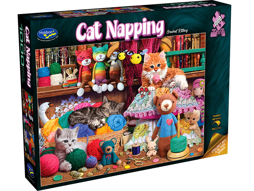 Holdson: Cat Napping Crochet Kittens 1000pc