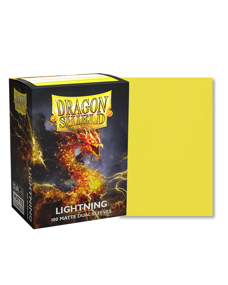 Dragon Shield: Dual Matte Sleeves (100) Lightning