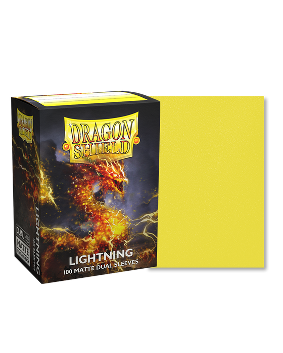 Dragon Shield: Dual Matte Sleeves (100) Lightning