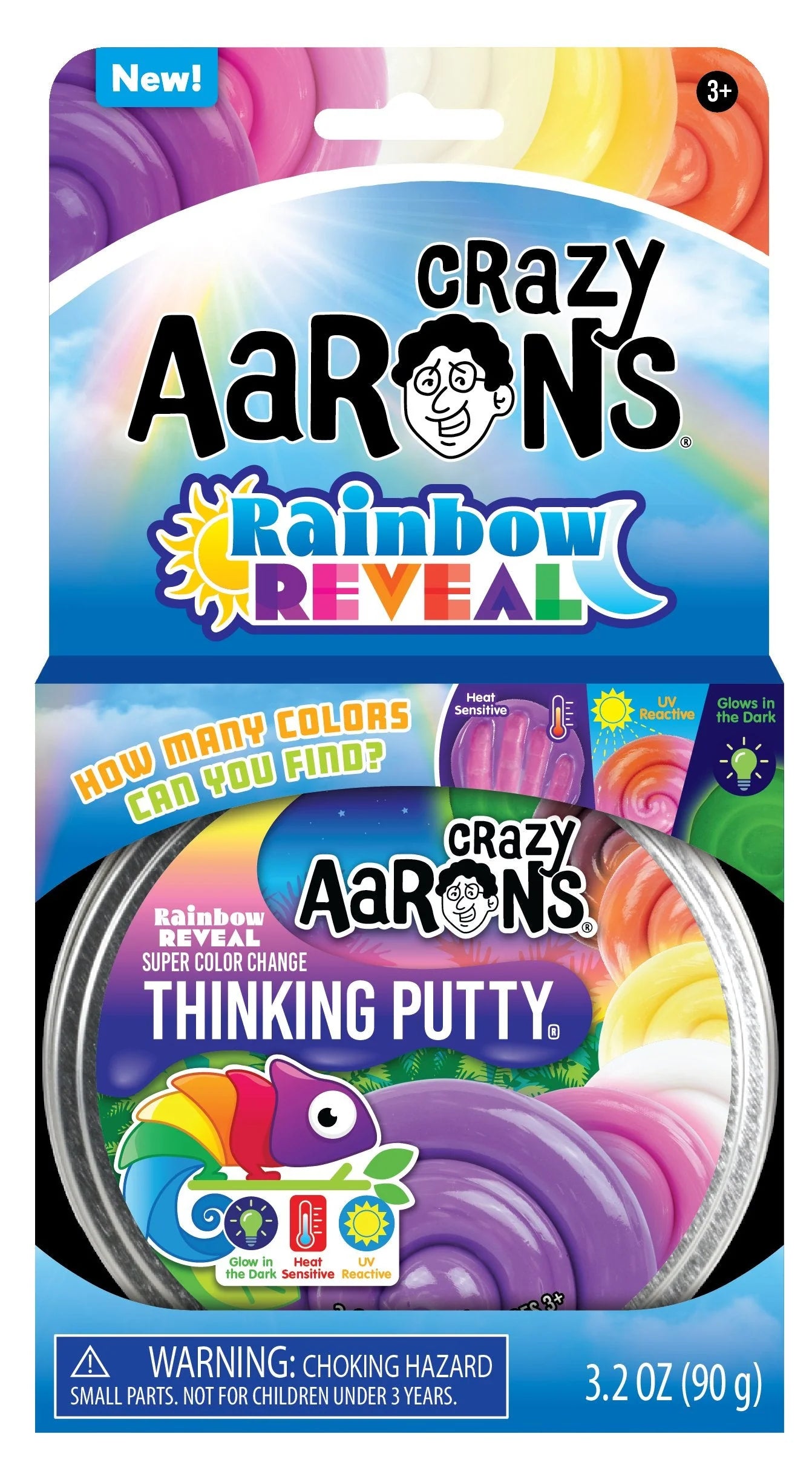 Crazy Aaron's Thinking Putty: 4" Rainbow Reveal