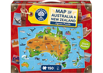 Orchard: Jigsaw Map of Australia & New Zealand 150pc