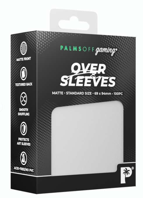 Palms Off: Premium Oversleeves - Standard Size 100pc - Matte Clear