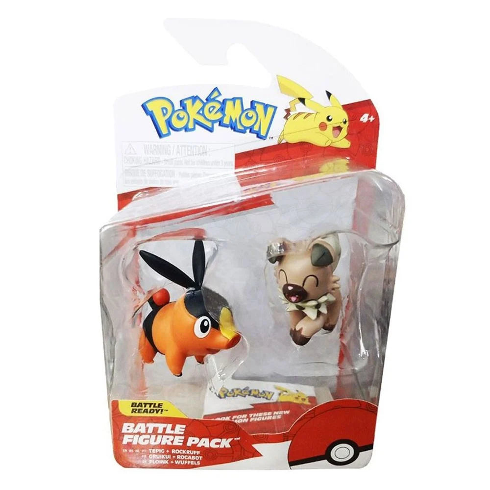 Pokemon: Battle Figure Box - Tepig & Rockruff