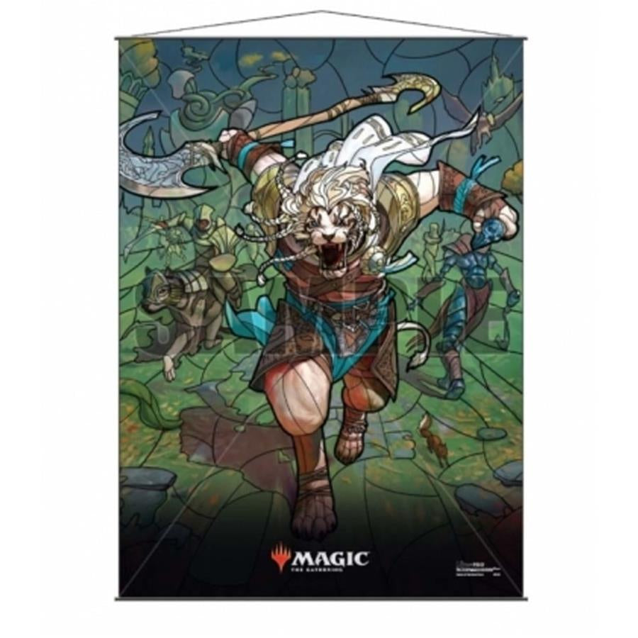 MTG: Wall Scroll Ajani Stained Glass