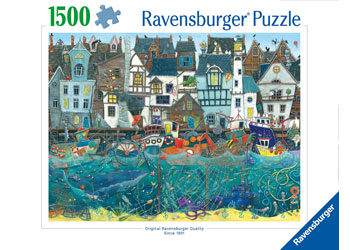 Ravensburger: A Bustling Fantasy Port Puzzle 1500pc