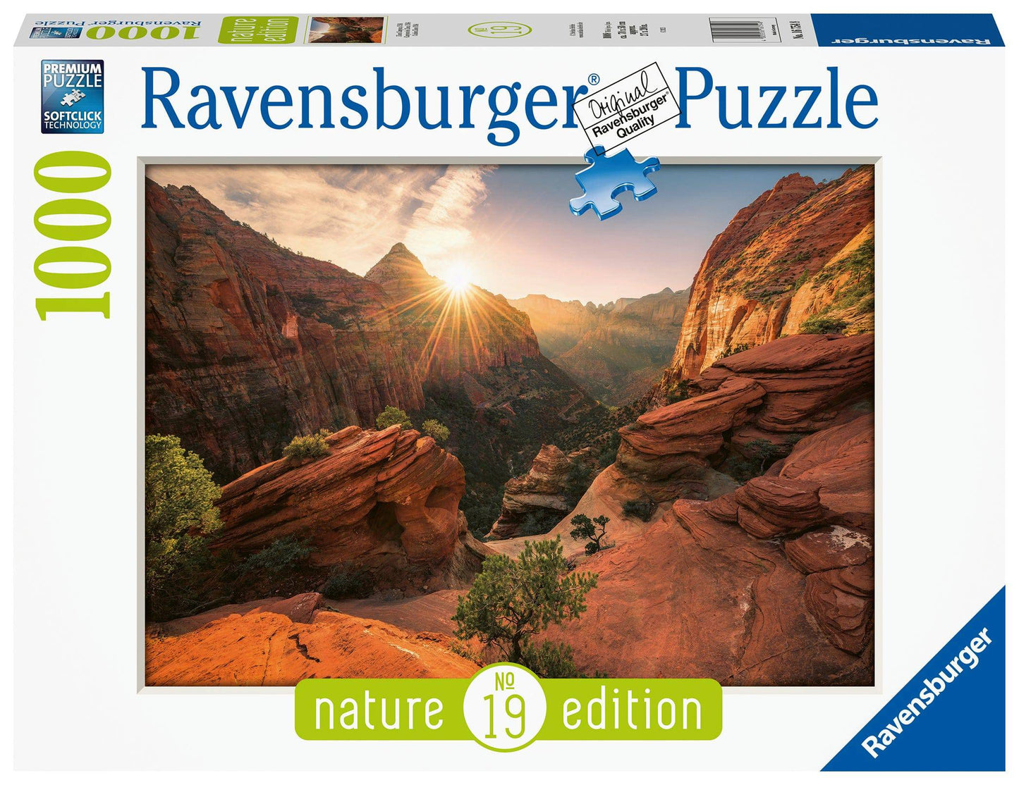 Ravensburger: Zion Canyon USA Puzzle 1000pc