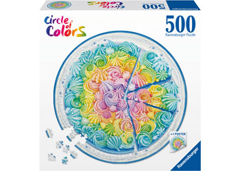 Ravensburger: Circle of Colors Rainbow Cake 500pc
