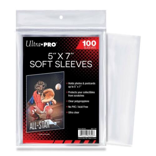 Ultra Pro: Soft Sleeves 5"x7''