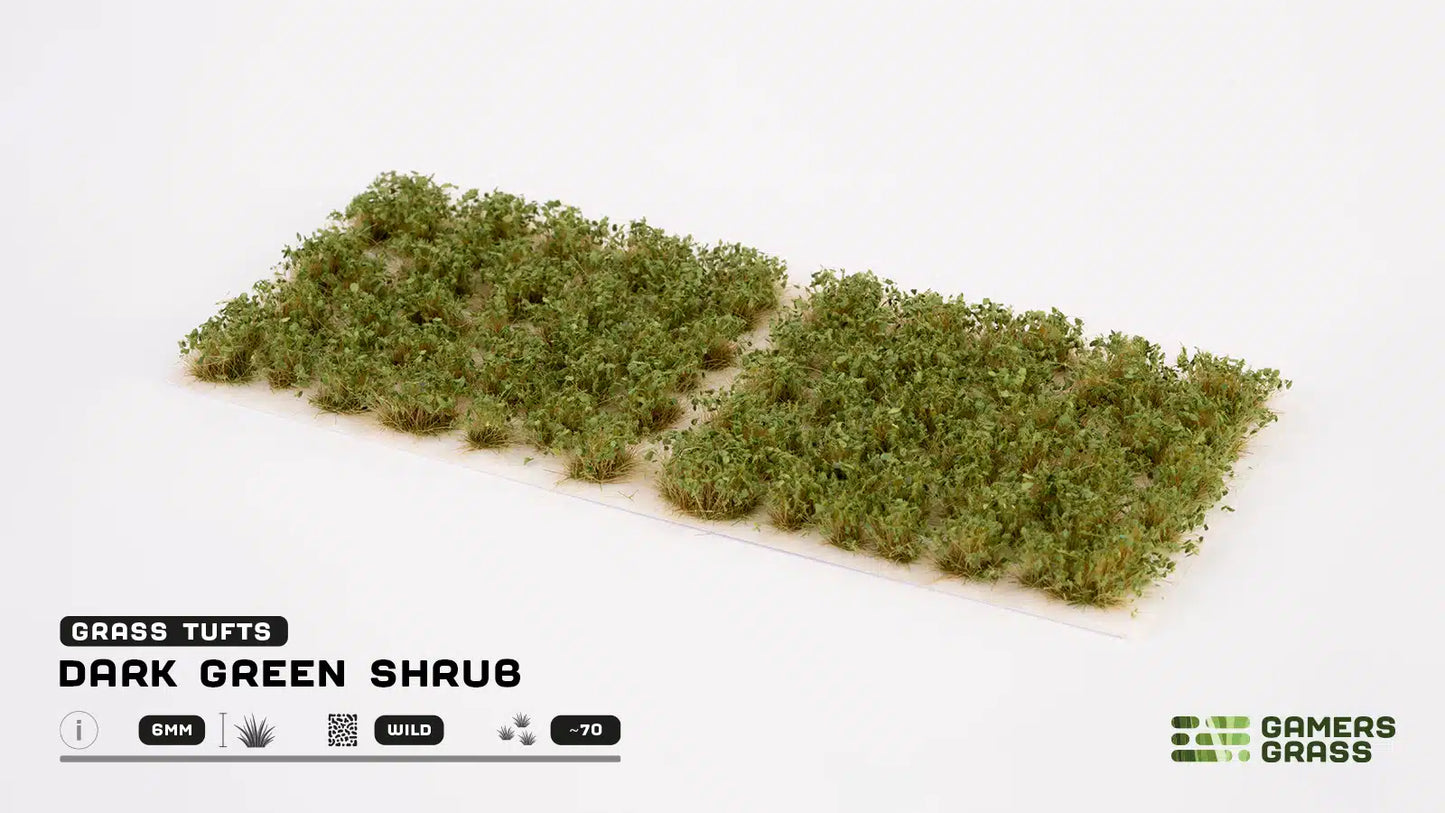 Gamers Grass: Dark Green Shrubs 6mm