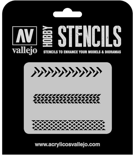 Vallejo: Stencil - Tyre Markings