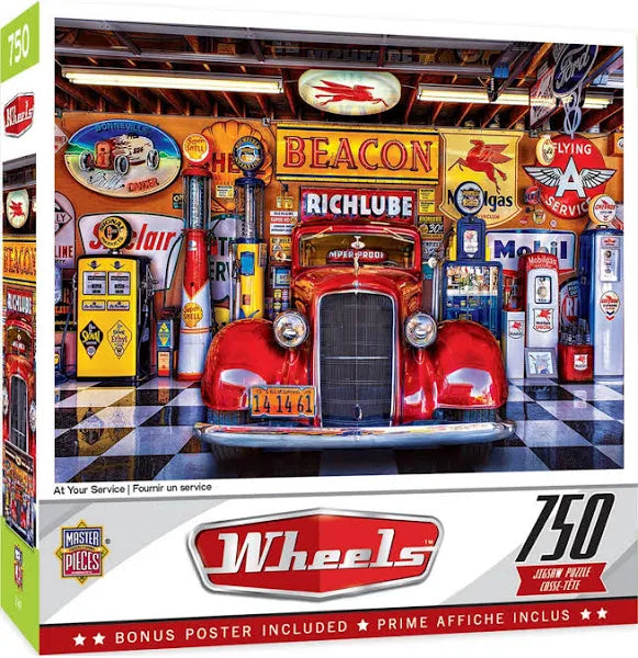 Masterpieces: Wheels At Your Service 750pc