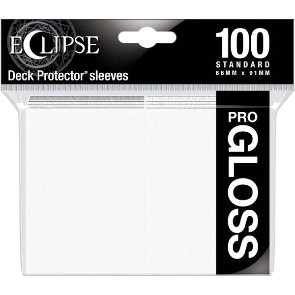 Ultra Pro: Eclipse Deck Protector - Gloss - 100ct (White)